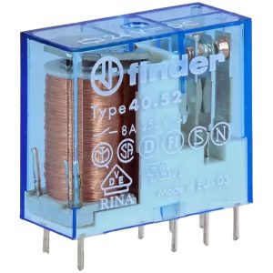 رله دو کنتاکت 24 ولت DC فیندر کد 40.52.9.024.0000